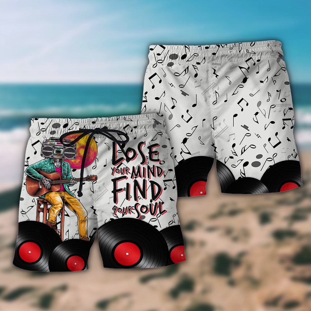 Music Lose Mind Find Soul - Beach Short