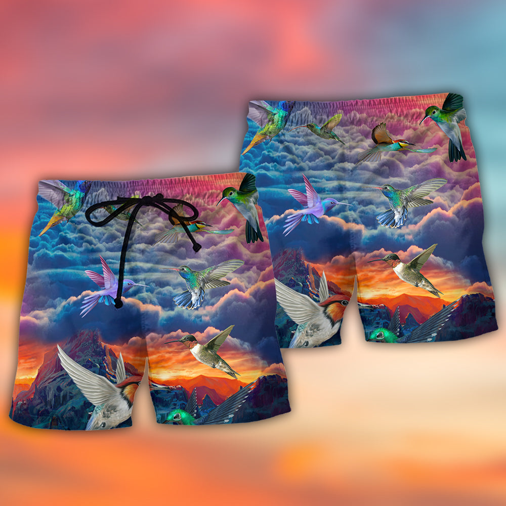 Hummingbird Dream Sky Amazing – Beach Short