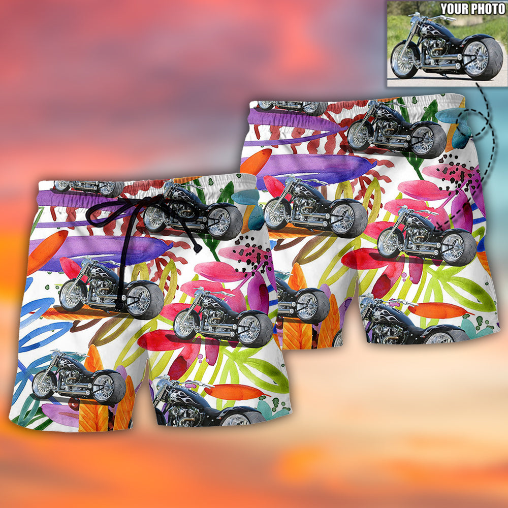 Motorcycle Sweet Cool Style Custom Photo – Beach Short