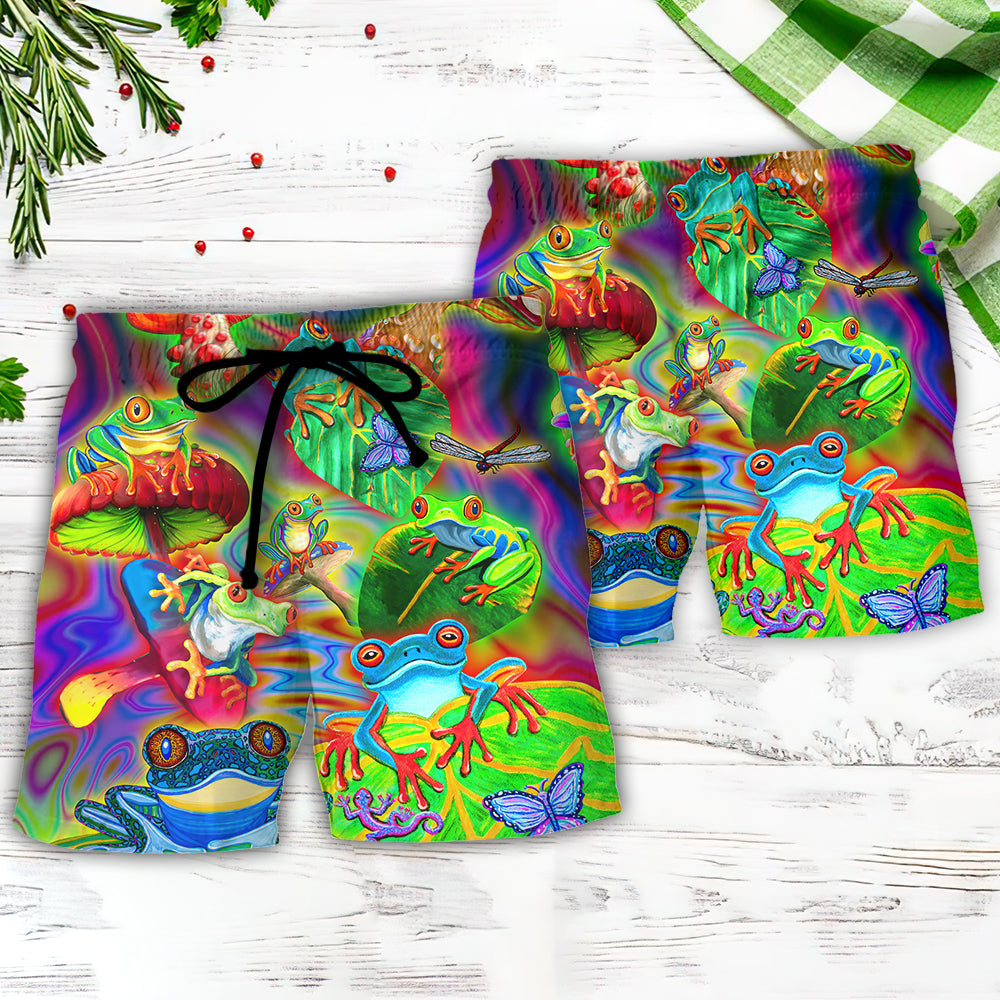 Frog Tropical Colorful Fun Day – Beach Short