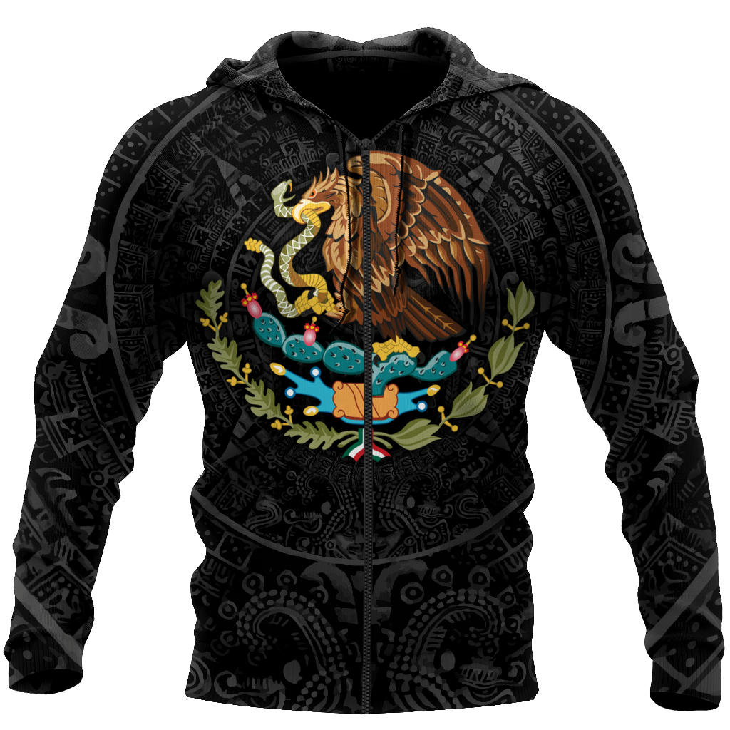 Mexican Warrior Eagle Collection Art - 3D Hoodie