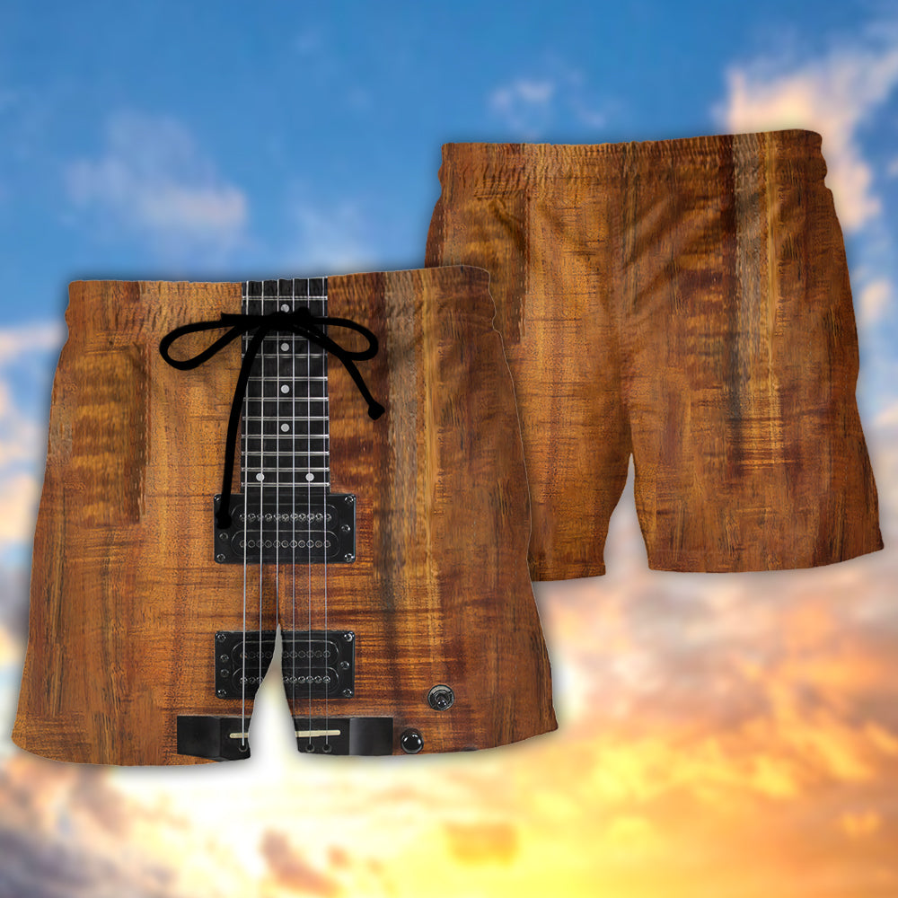 Acoustic Electric Guitar Art – Beach Short