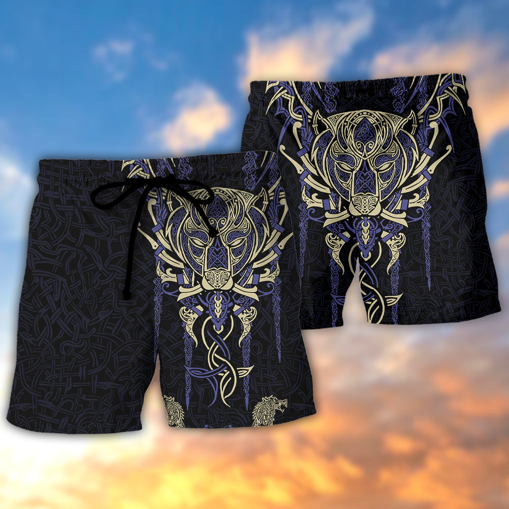 Viking Björn Norse Legends Life Style - Beach Short - Owls Matrix LTD