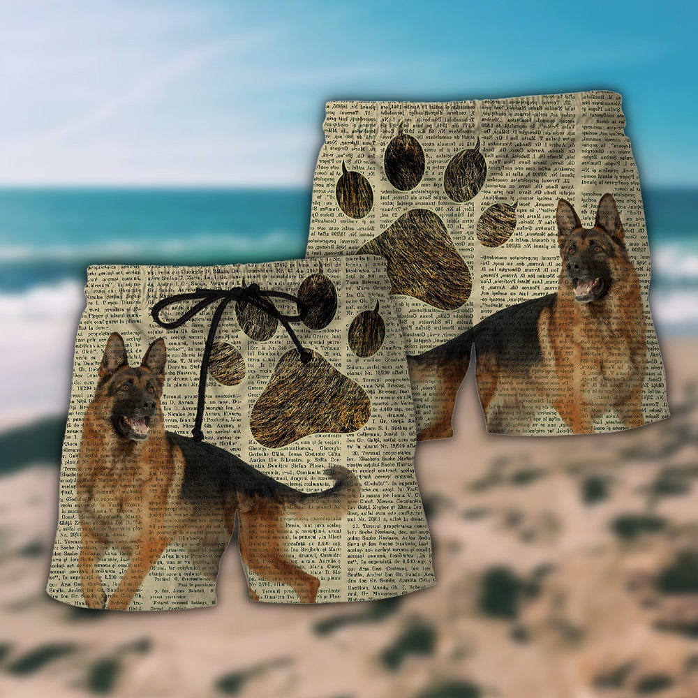 German Shepherd Cool Dog Design Various Style - Beach Short