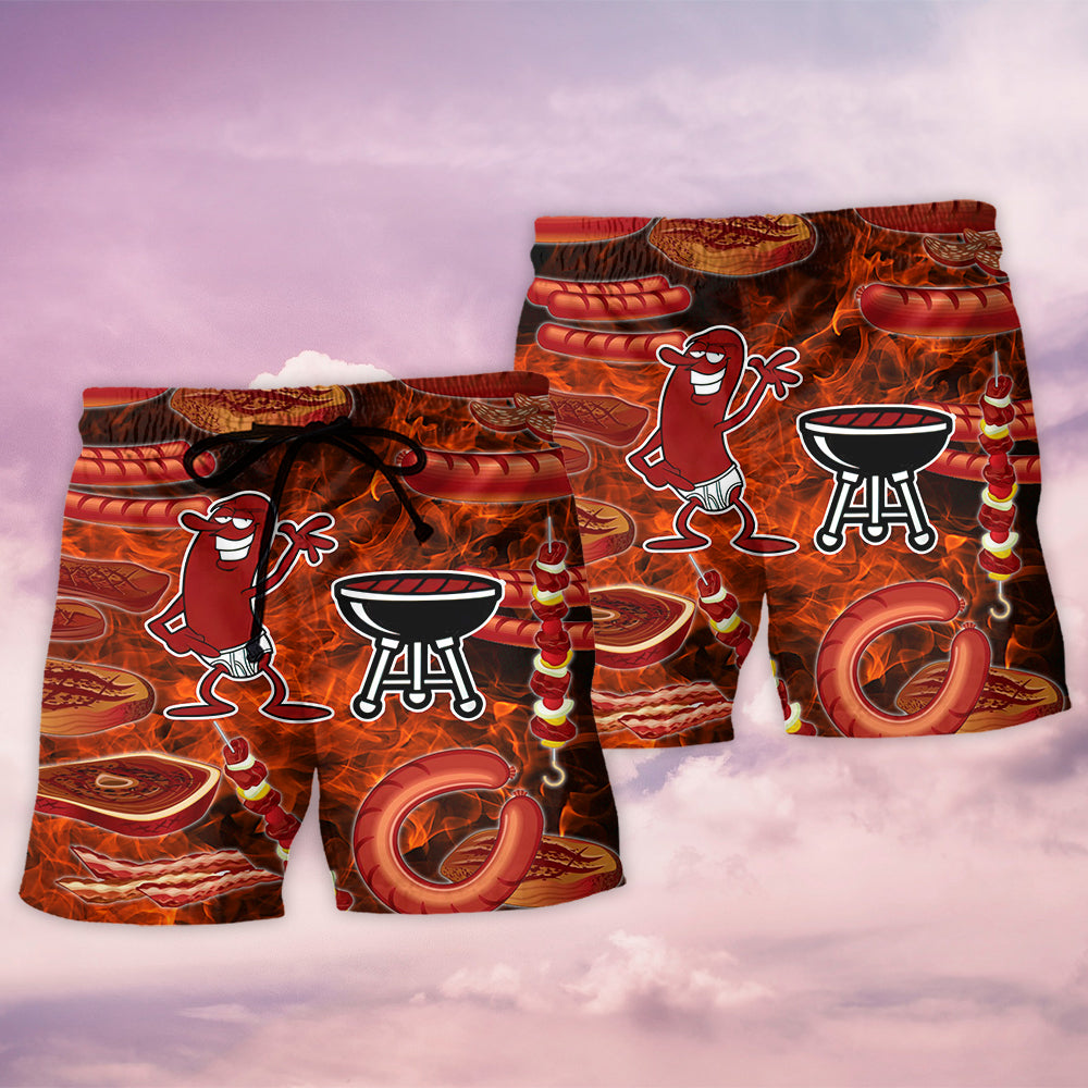Sausage Party Funny Quote – Beach Short