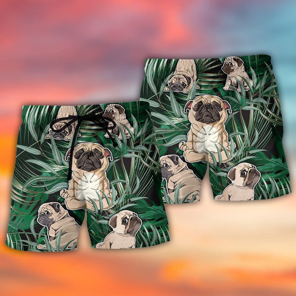 Pitbull Yoga Tropical Pose – Beach Short