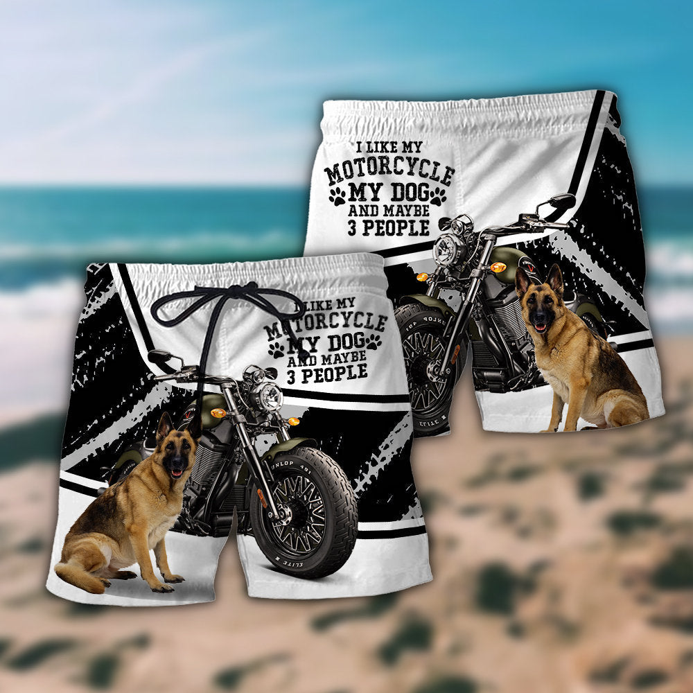 German Shepherd My Cool Dog Various Style - Beach Short - BEAS01LIN060722 - Owls Matrix LTD