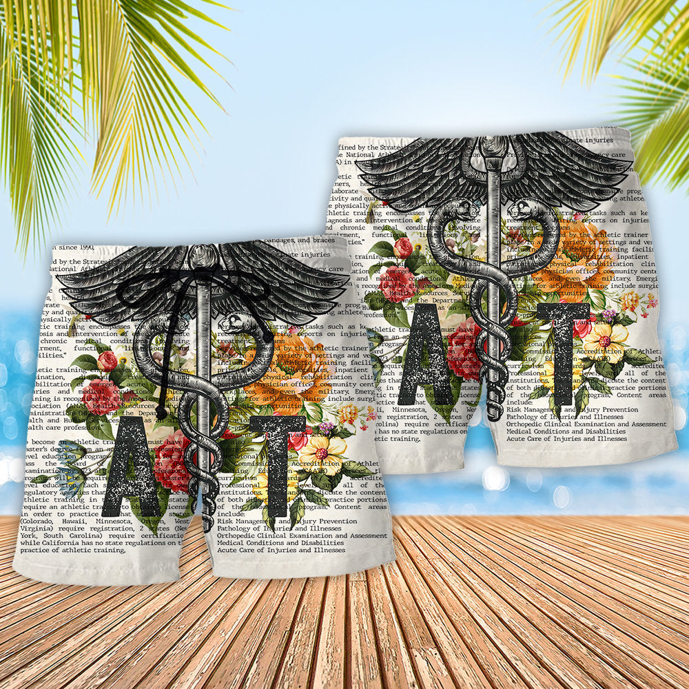 Athletic Trainer Dictionary Vintage Style - Beach Short - Owls Matrix LTD