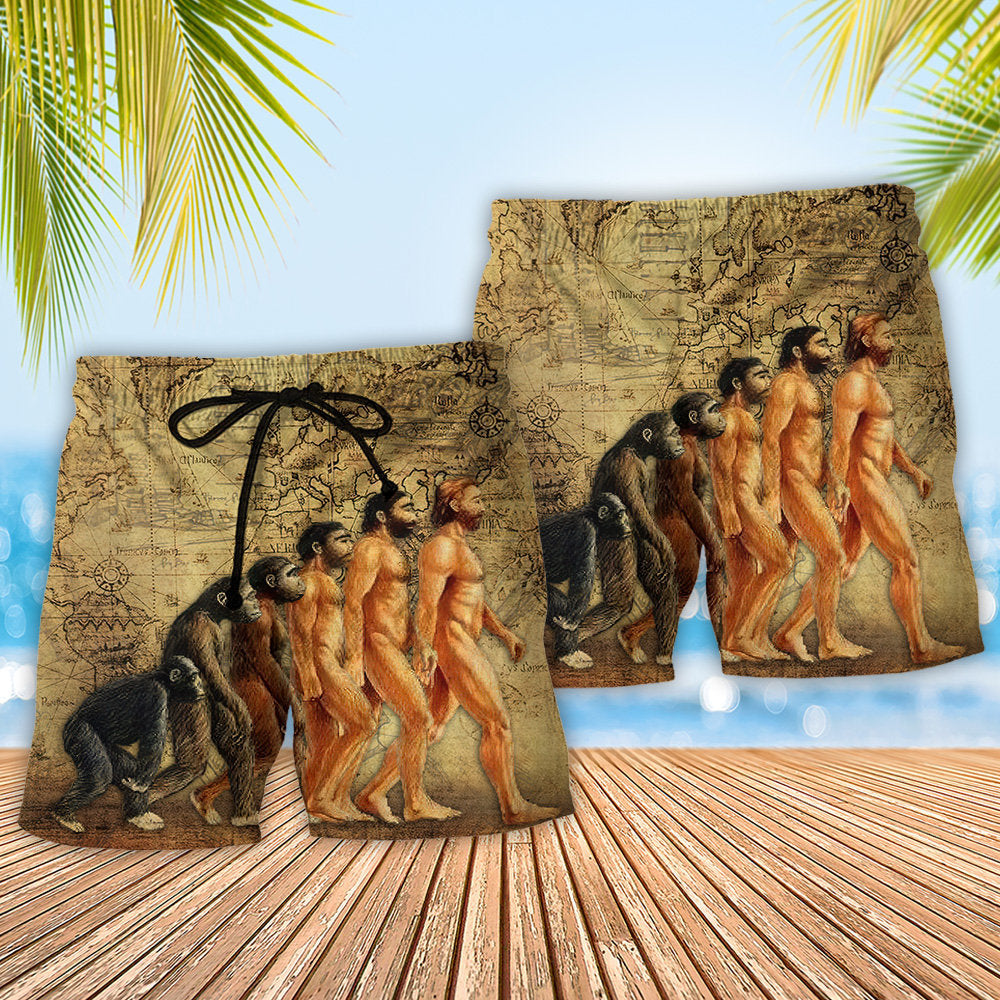 Anthropology Study Of Man Civilization - Beach Short