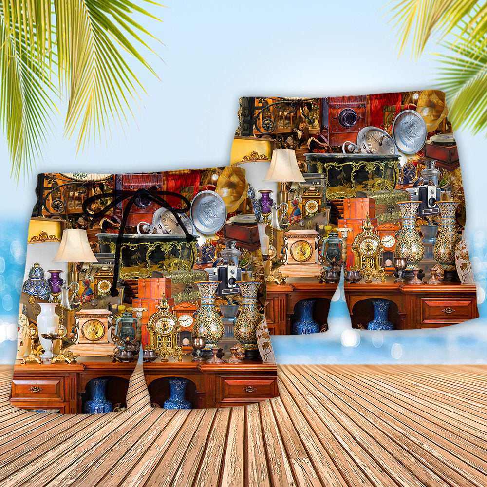Antique Vintage Collectibles Lover - Beach Short