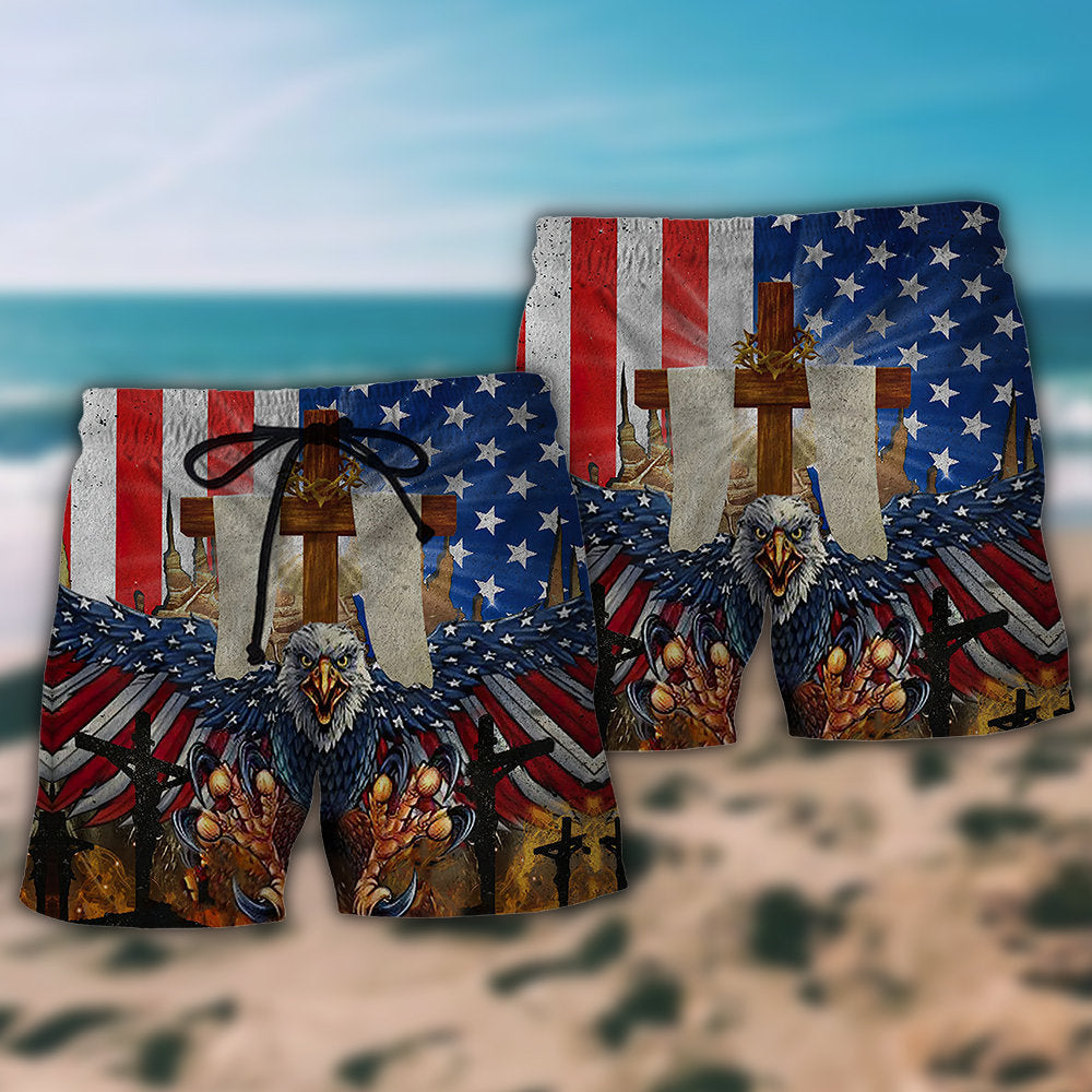 Eagle USA One Nation Under God – Beach Short