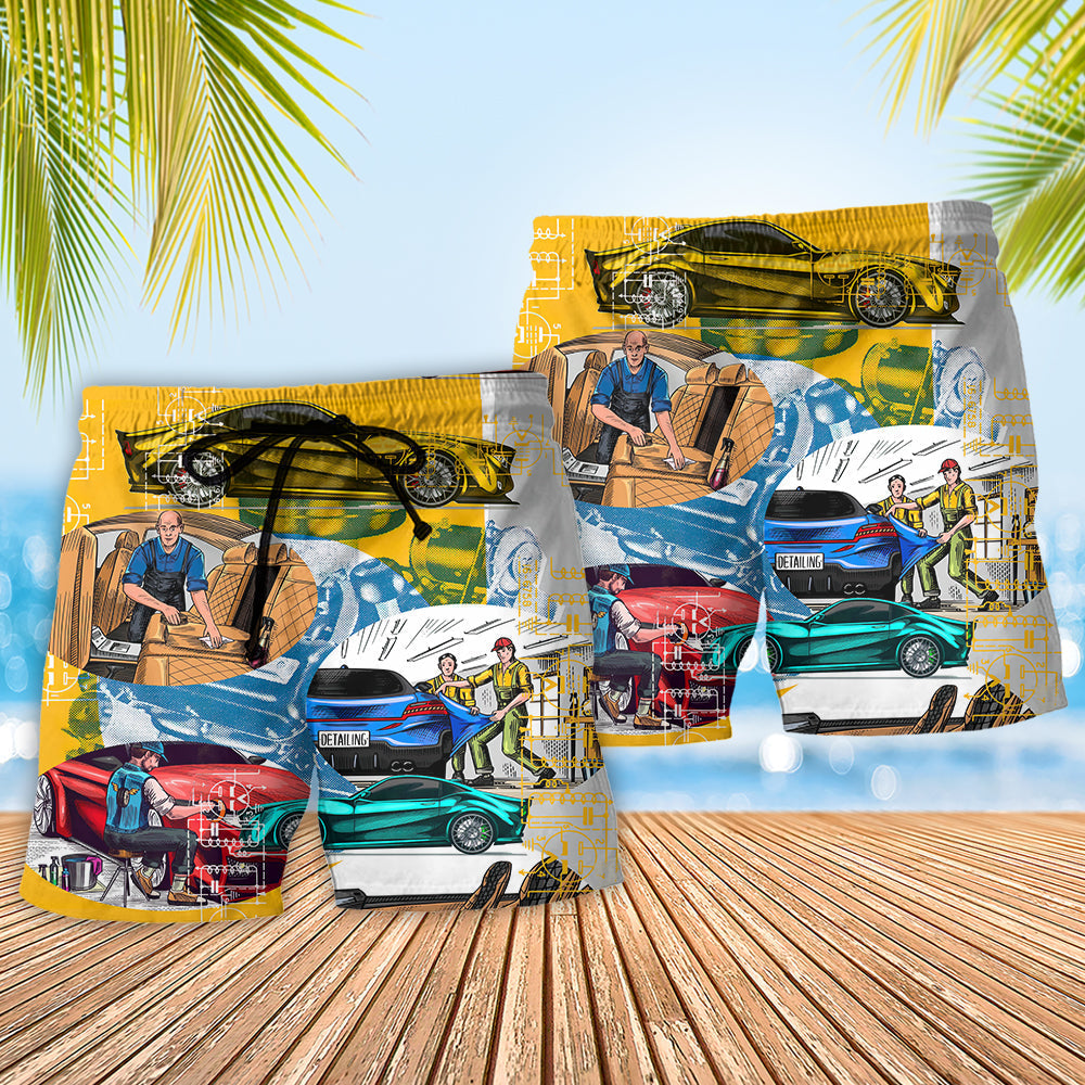 Auto Detailing Car Service - Beach Short
