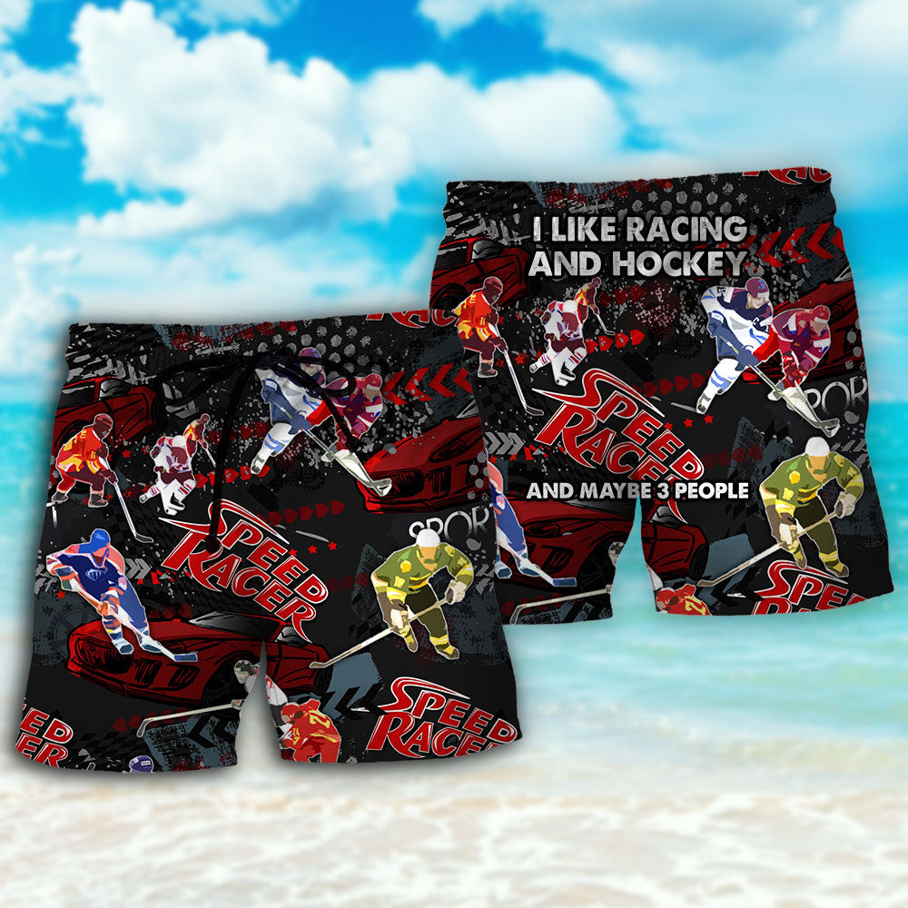 Racing And Hockey Lover – Beach Short