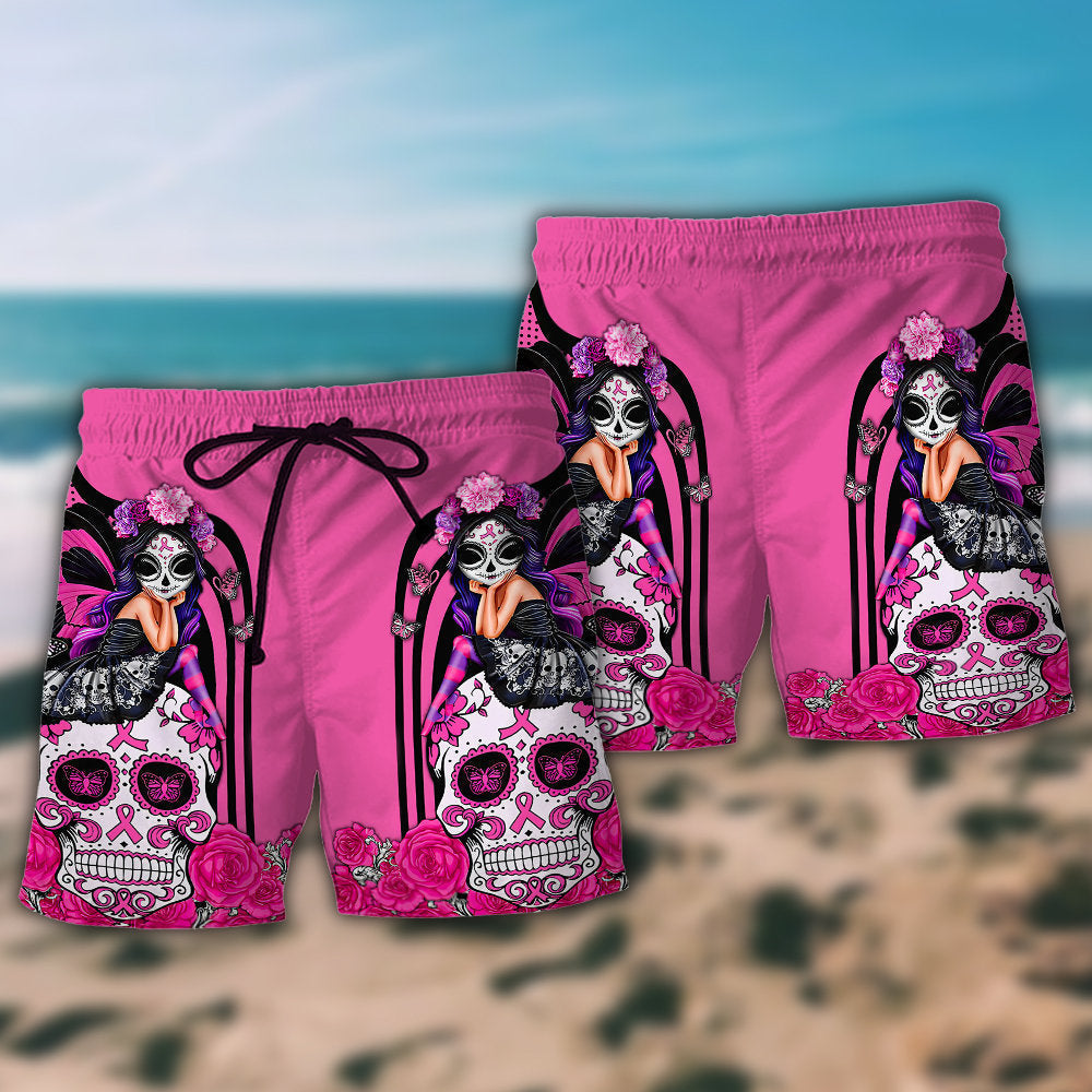 Breast Cancer Awareness Fight Like A Girl – Beach Short