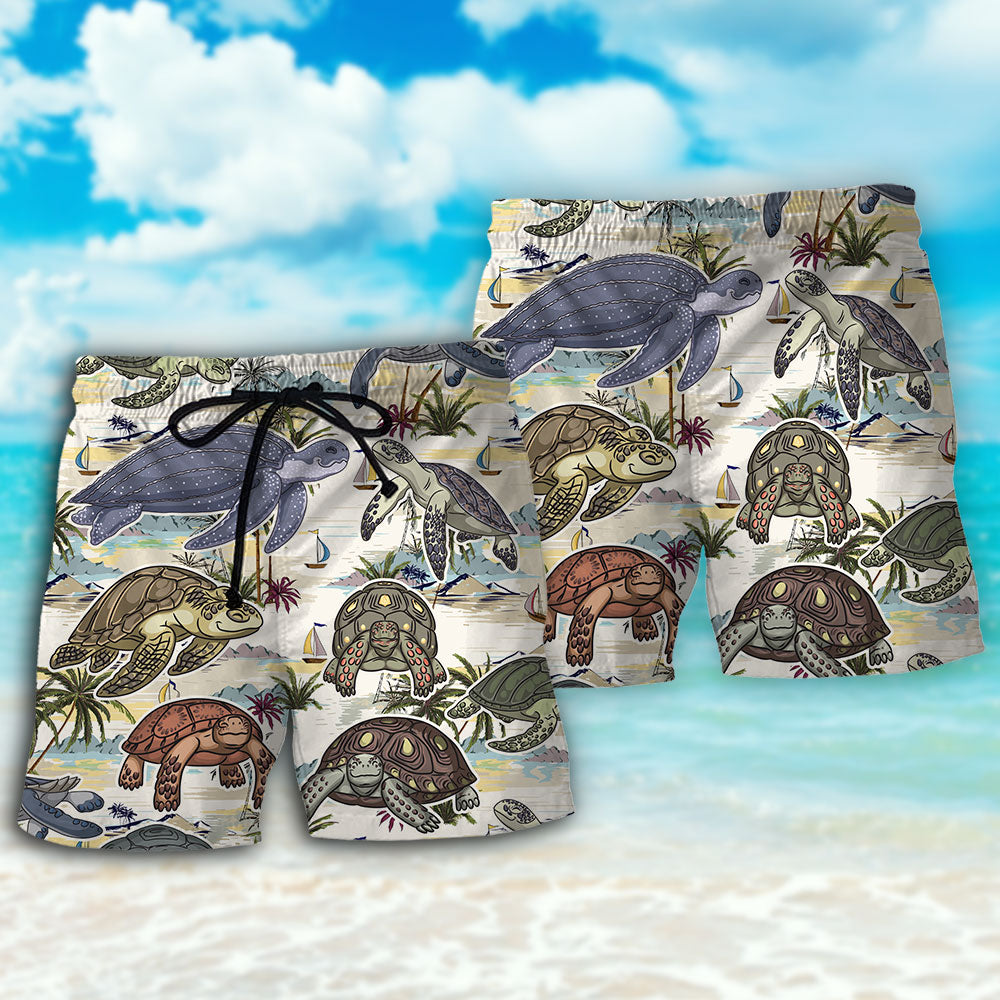Turtle Tropical Beach Ocean Art – Beach Short