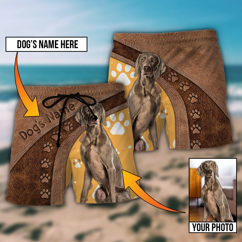 Dog Lovely Custom Photo Personalized – Beach Short