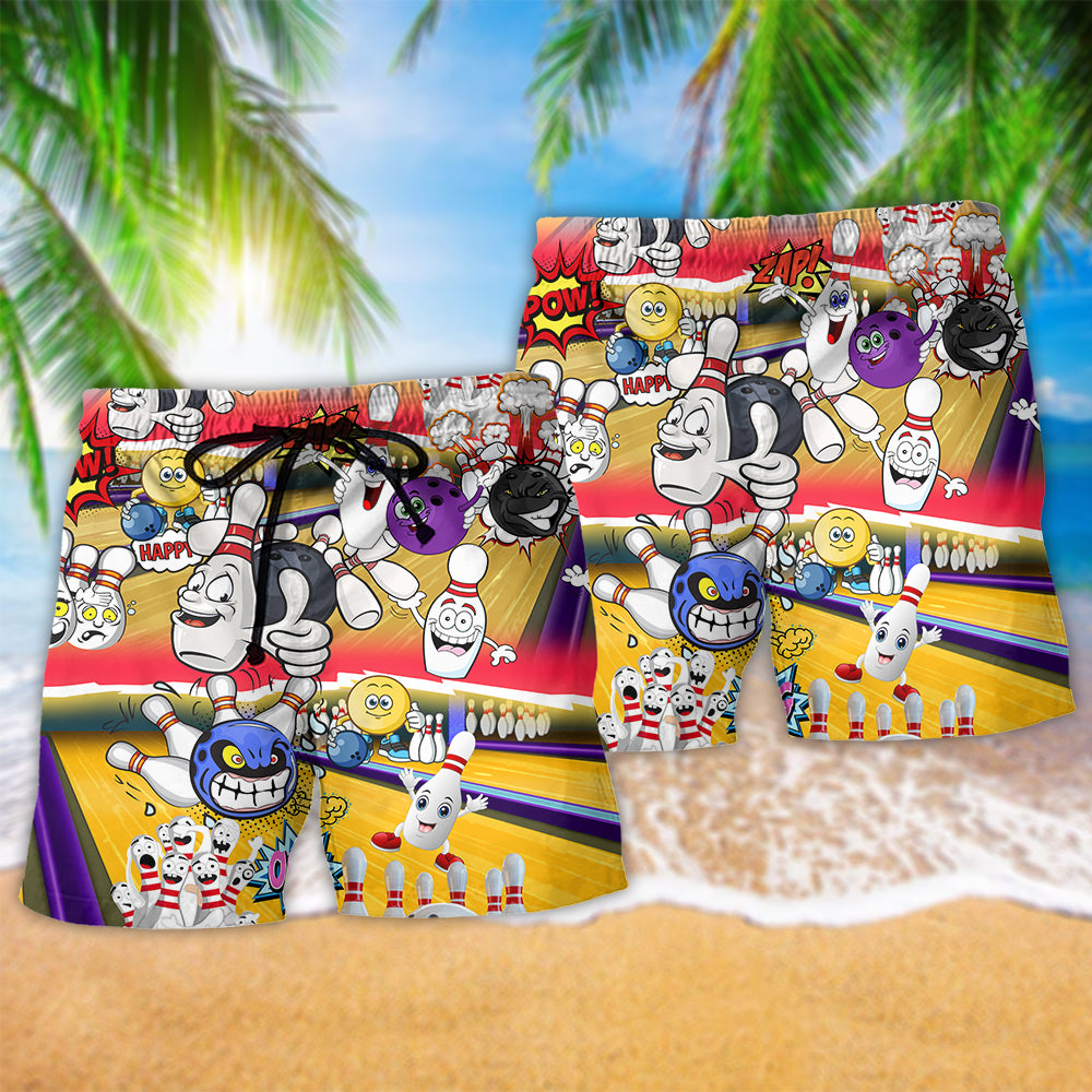 Bowling Split Happens Fun – Beach Short