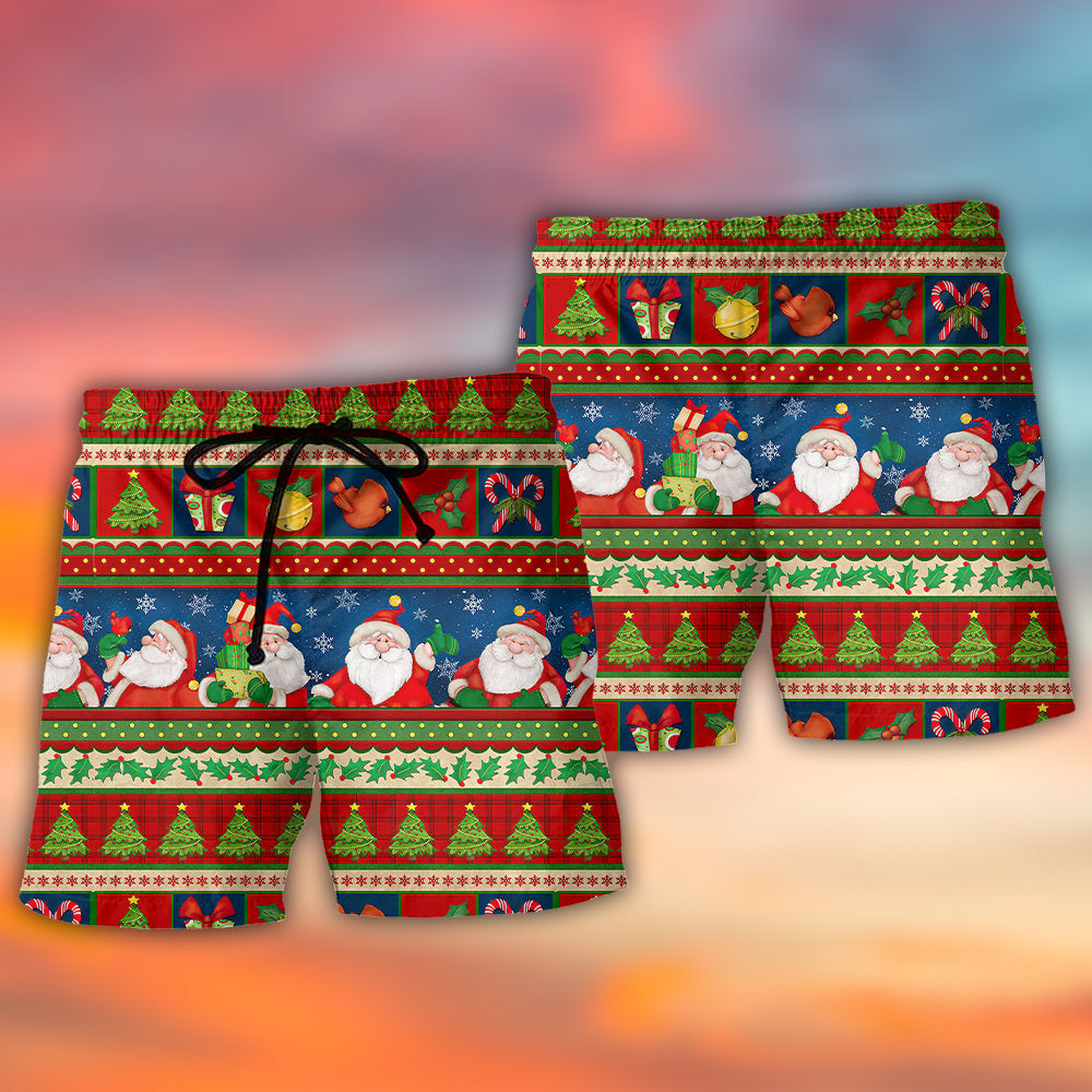 Happy Santa Christmas Cheer – Beach Short