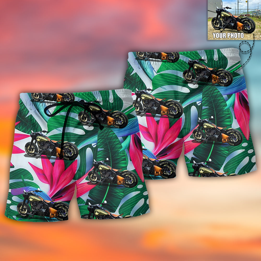Motorcycle Sweet Cool Style Custom Photo – Beach Short
