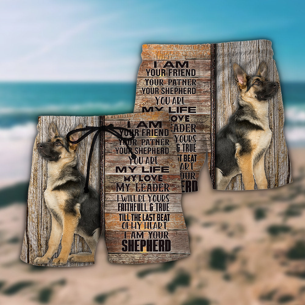 German Shepherd Cool Dog Design Various Style - Beach Short