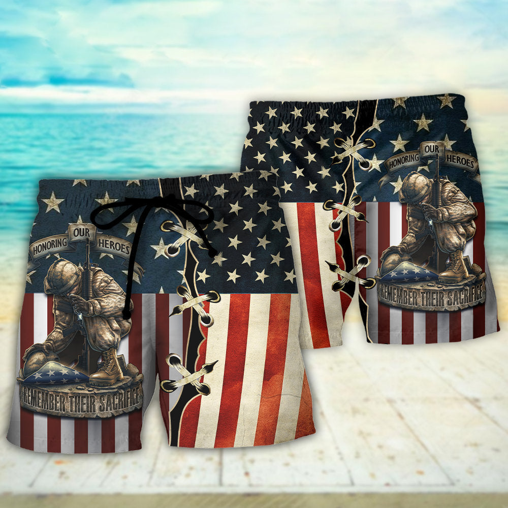 American Heroes Tribute Patriotic – Beach Short