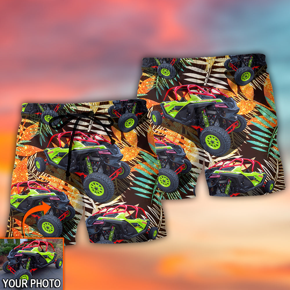 Car Polaris Pro Tropical Custom Photo – Beach Short