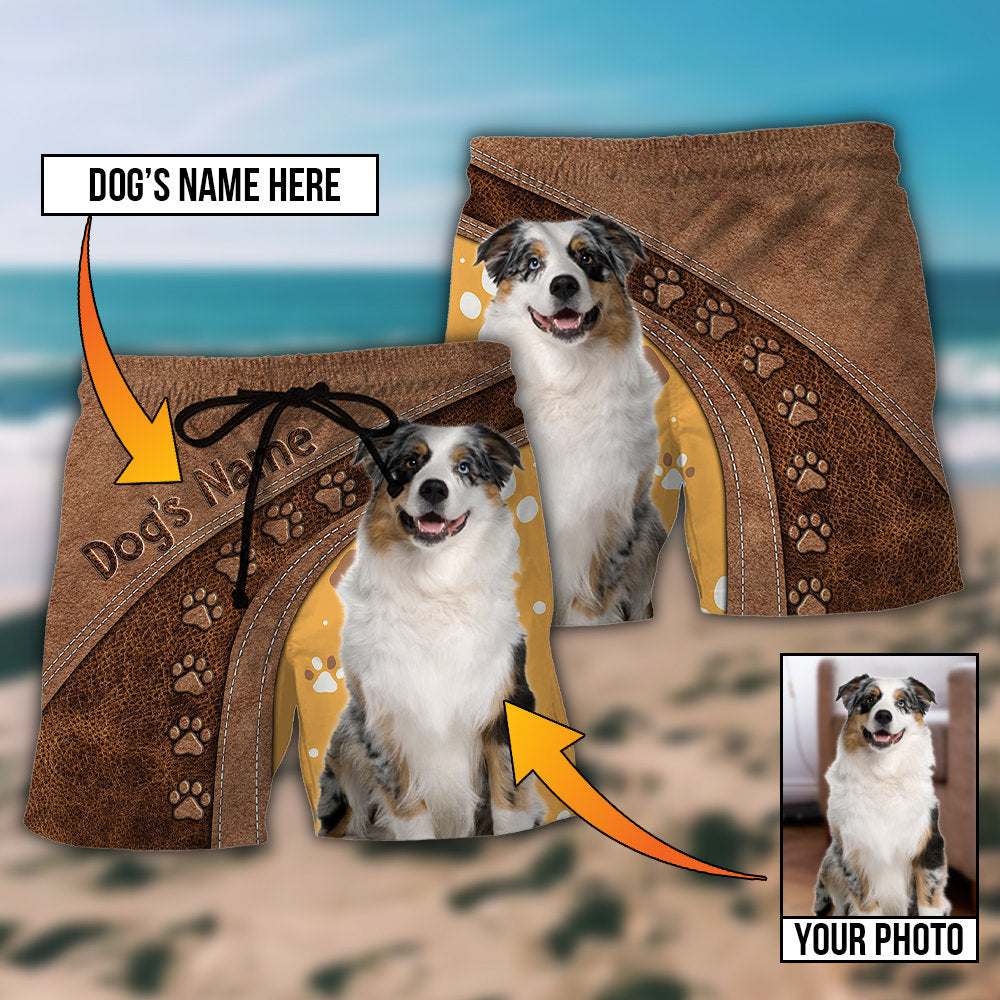 Dog Lovely Custom Photo Personalized – Beach Short