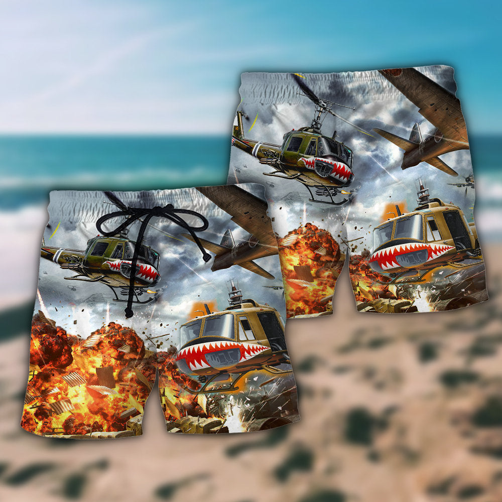 Military Jet Aircraft – Beach Short