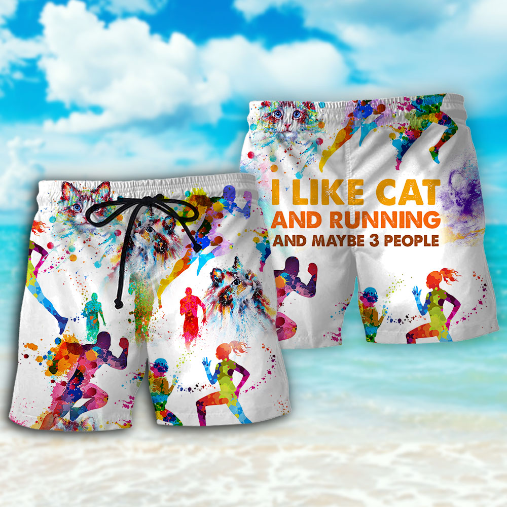 Cat Running Lover – Beach Short