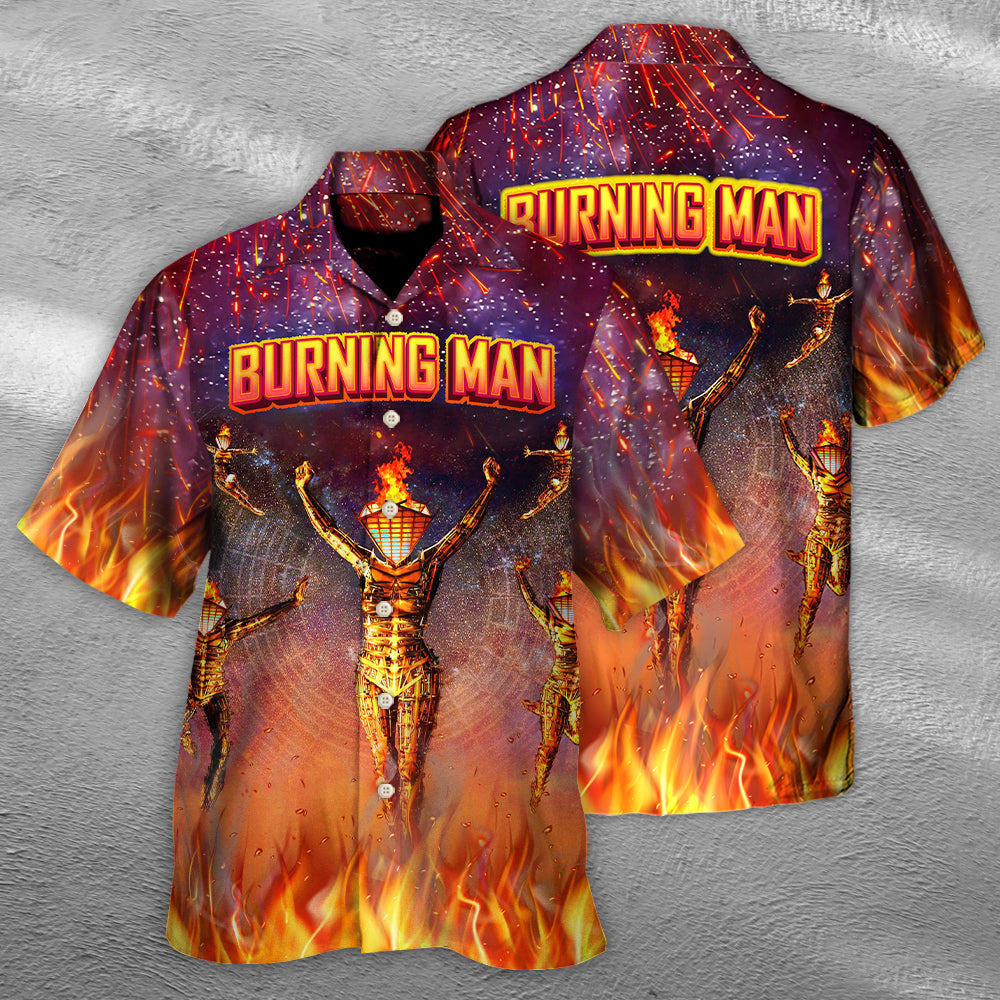 Music Event Built To Burn Vintage Style - Hawaiian Shirt
