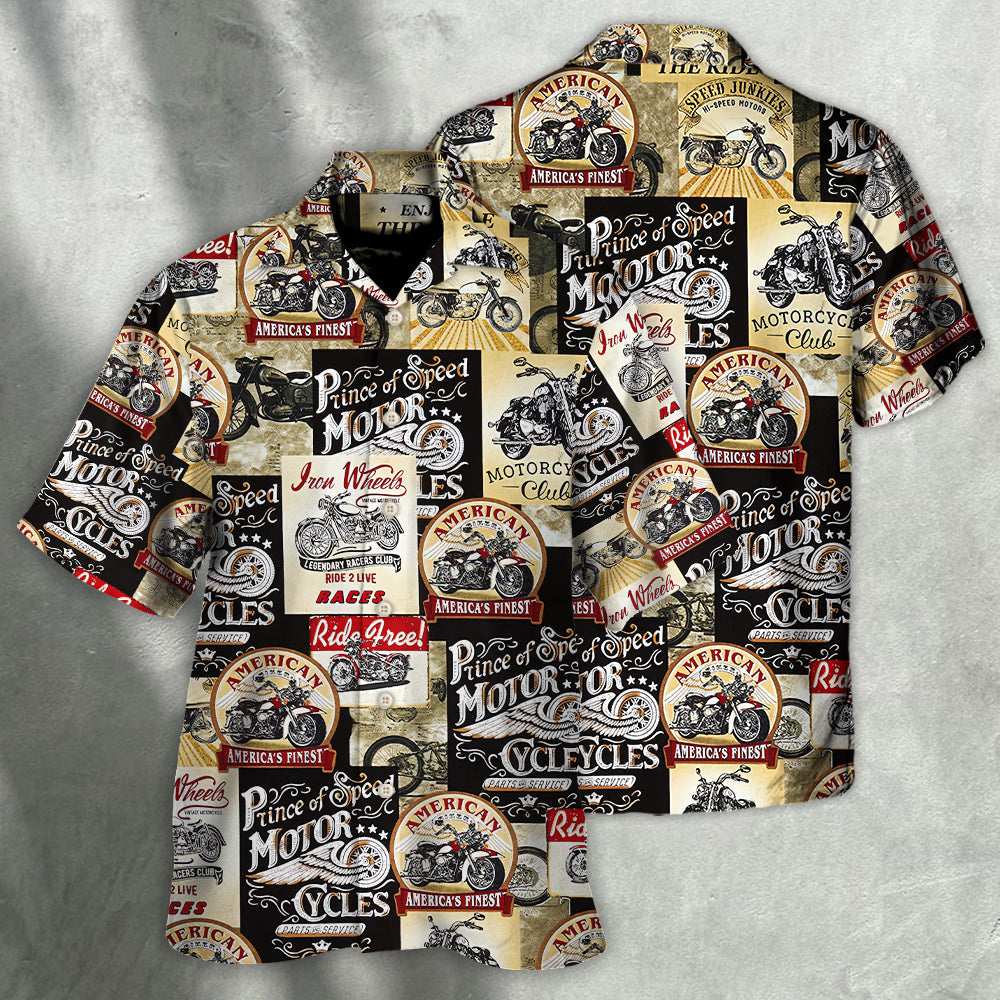 Motorcycle Timeless Treasures Vintage Motorcycles - Hawaiian Shirt