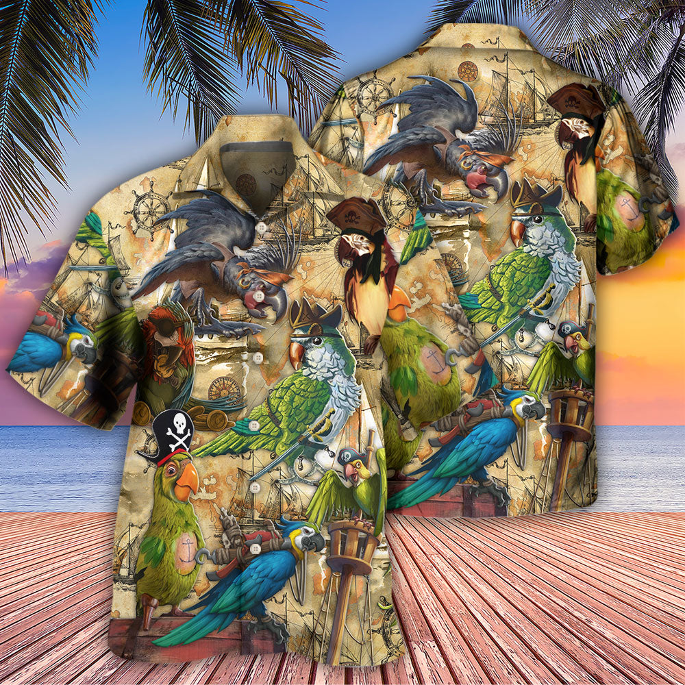 Parrot Pirate Life Vintage Adventure - Hawaiian Shirt