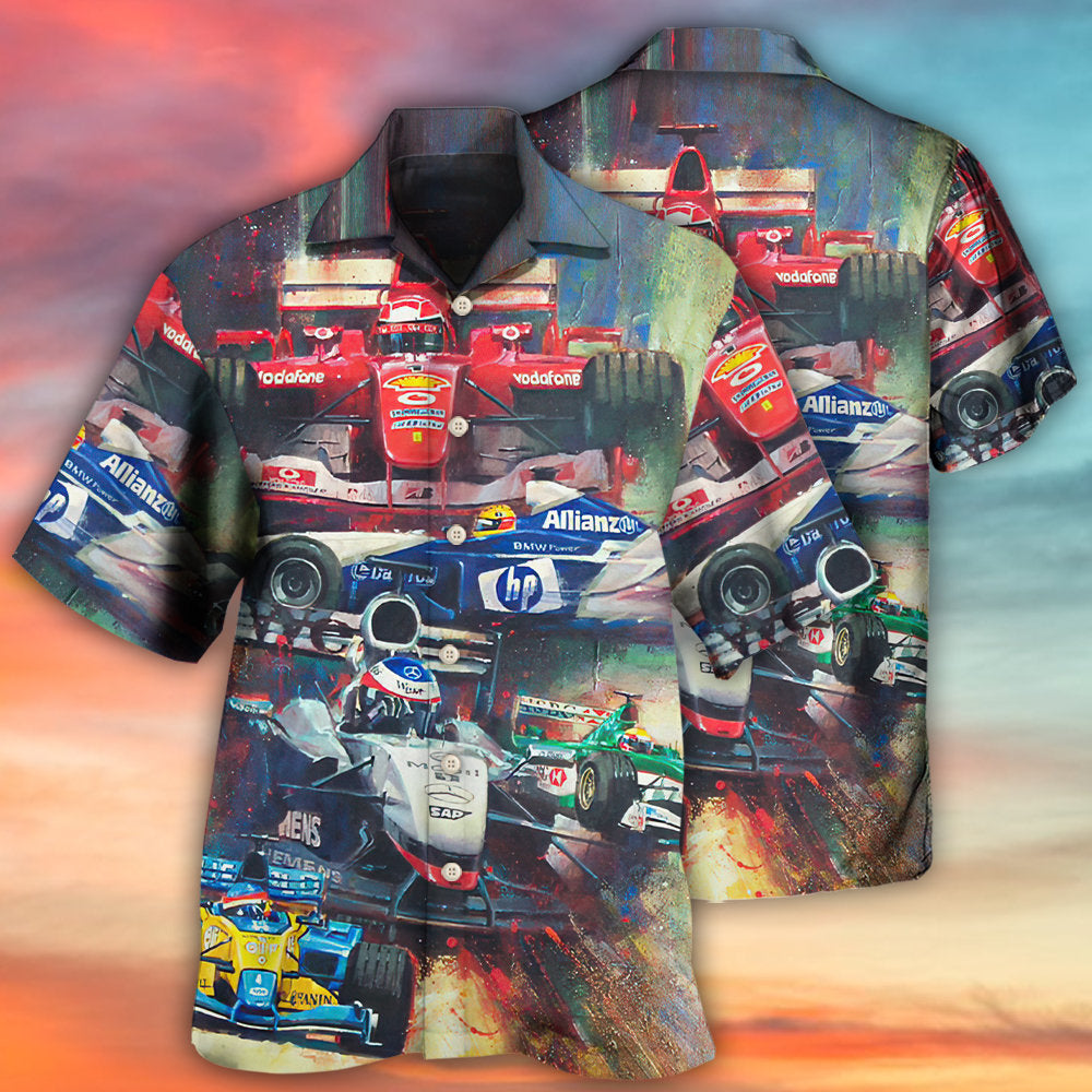Car Racing Unstoppable Speed Art – Hawaiian Shirt