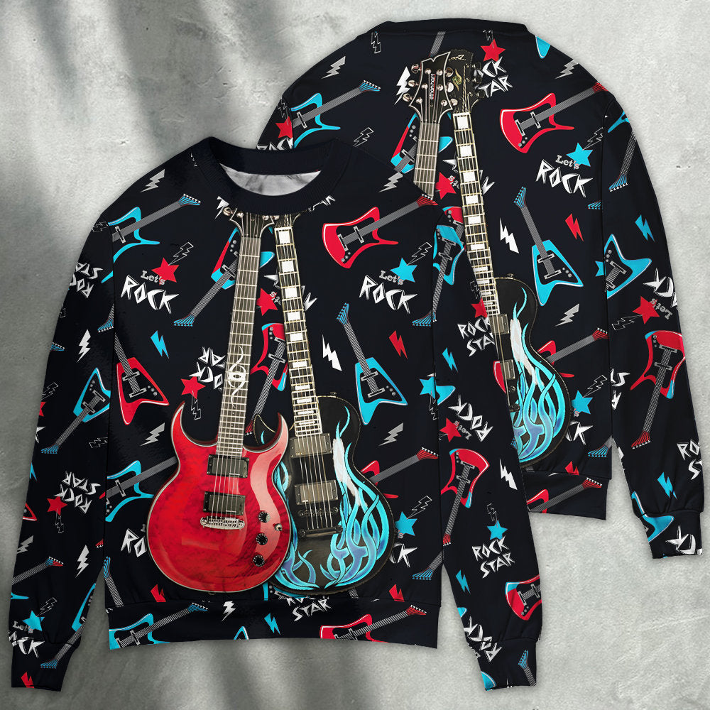All I Need Is Playing Music Guitar – Sweater - Ugly Christmas Sweater