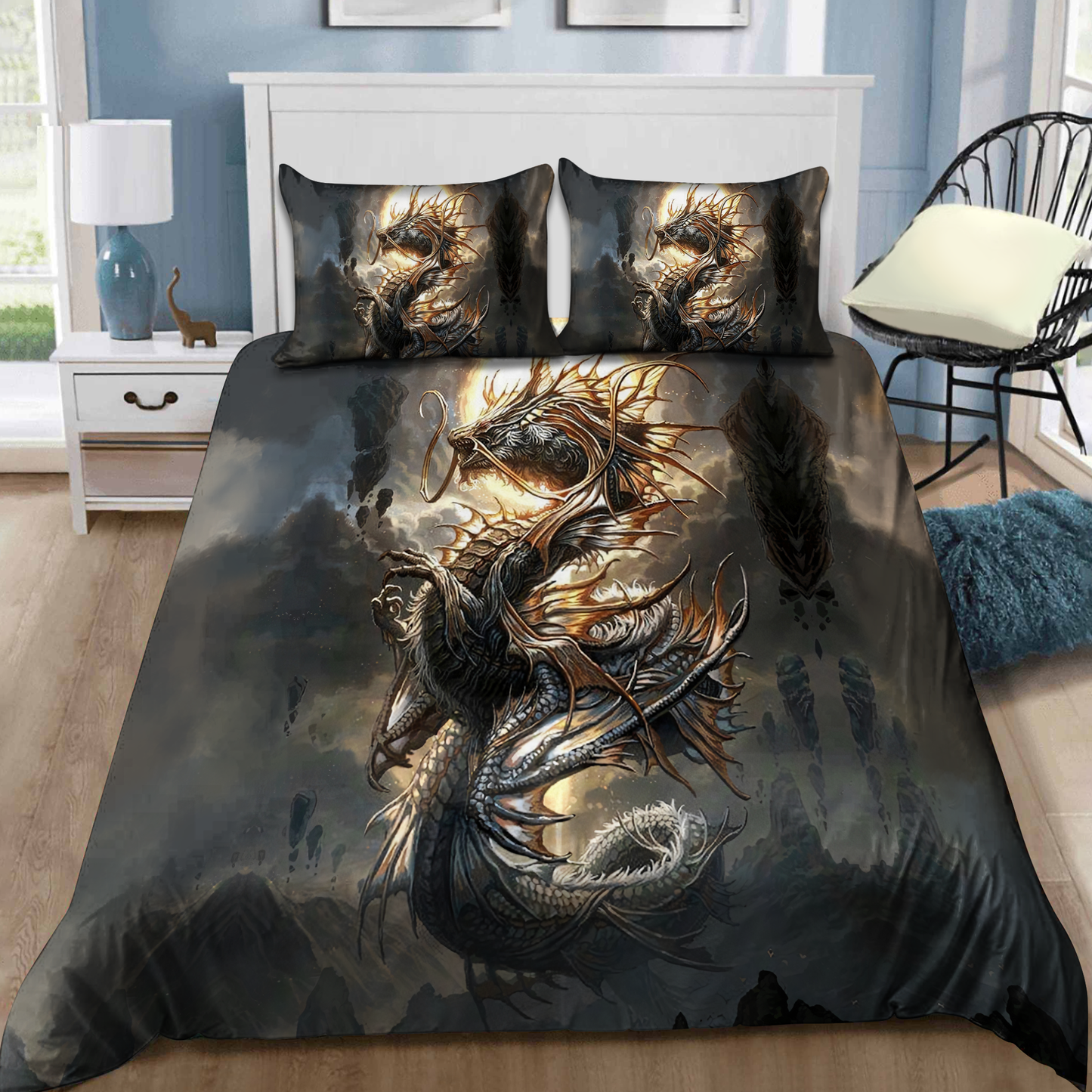 Dragon Fantasy Bedding Cover For Fantasy Bedroom Decor