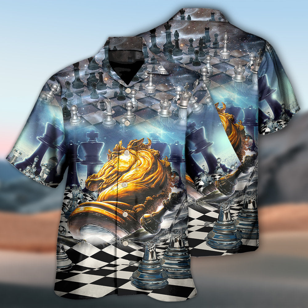 Chess Power Of The Knights Strategy Art – Hawaiian Shirt