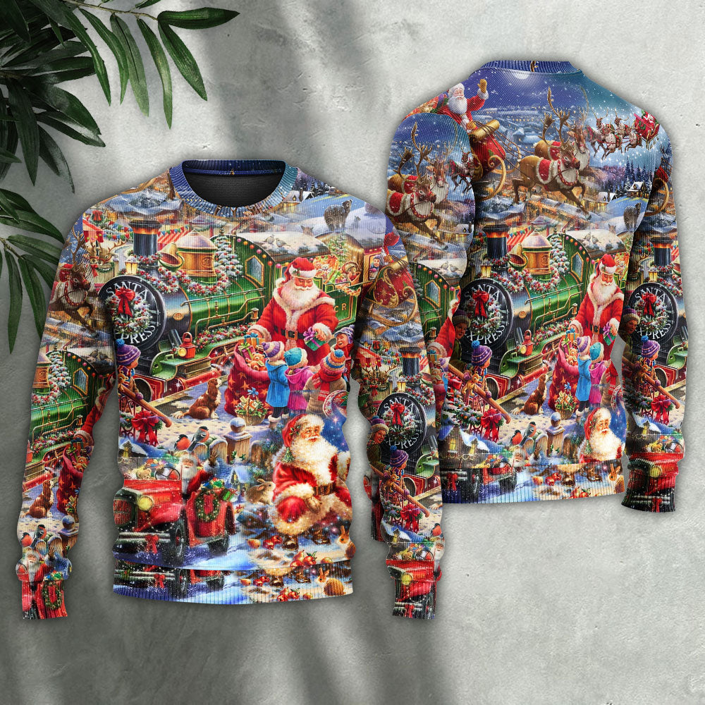 Christmas Joy Love Peace Family Laughter – Sweater - Ugly Christmas Sweater