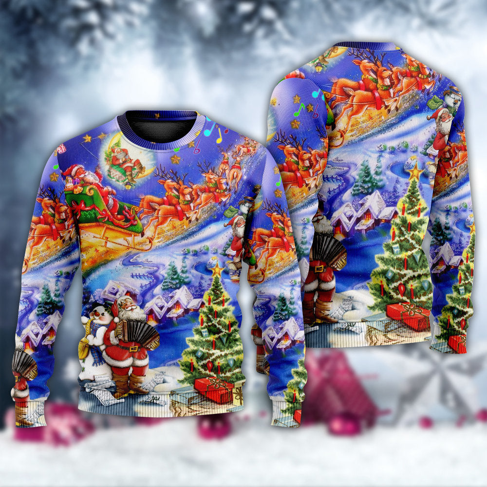 Christmas Santa Love Holiday Style – Sweater - Ugly Christmas Sweater