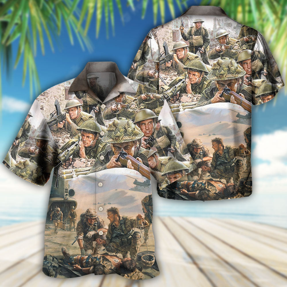 Veteran War Painting United Strength – Hawaiian Shirt