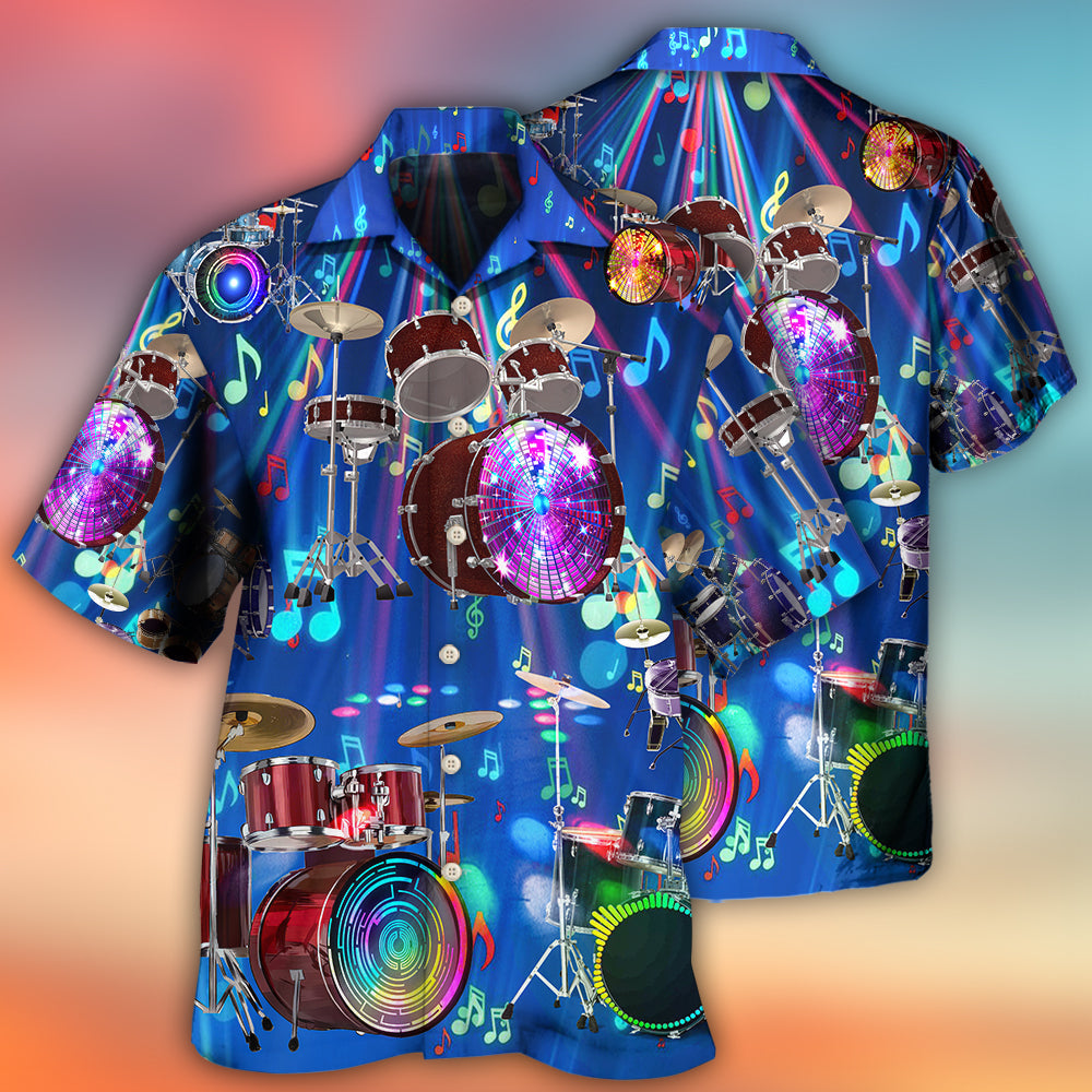 Drum Is My Life Neon Music - Hawaiian Shirt