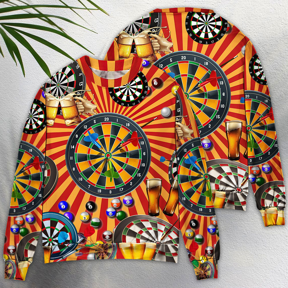 Dart Player Game Night Style – Sweater - Ugly Christmas Sweater