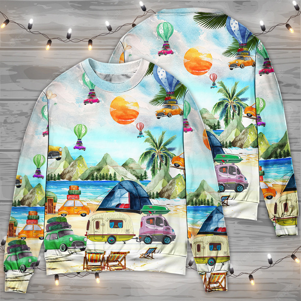 Camping Adventure Nature Life Style – Sweater - Ugly Christmas Sweater