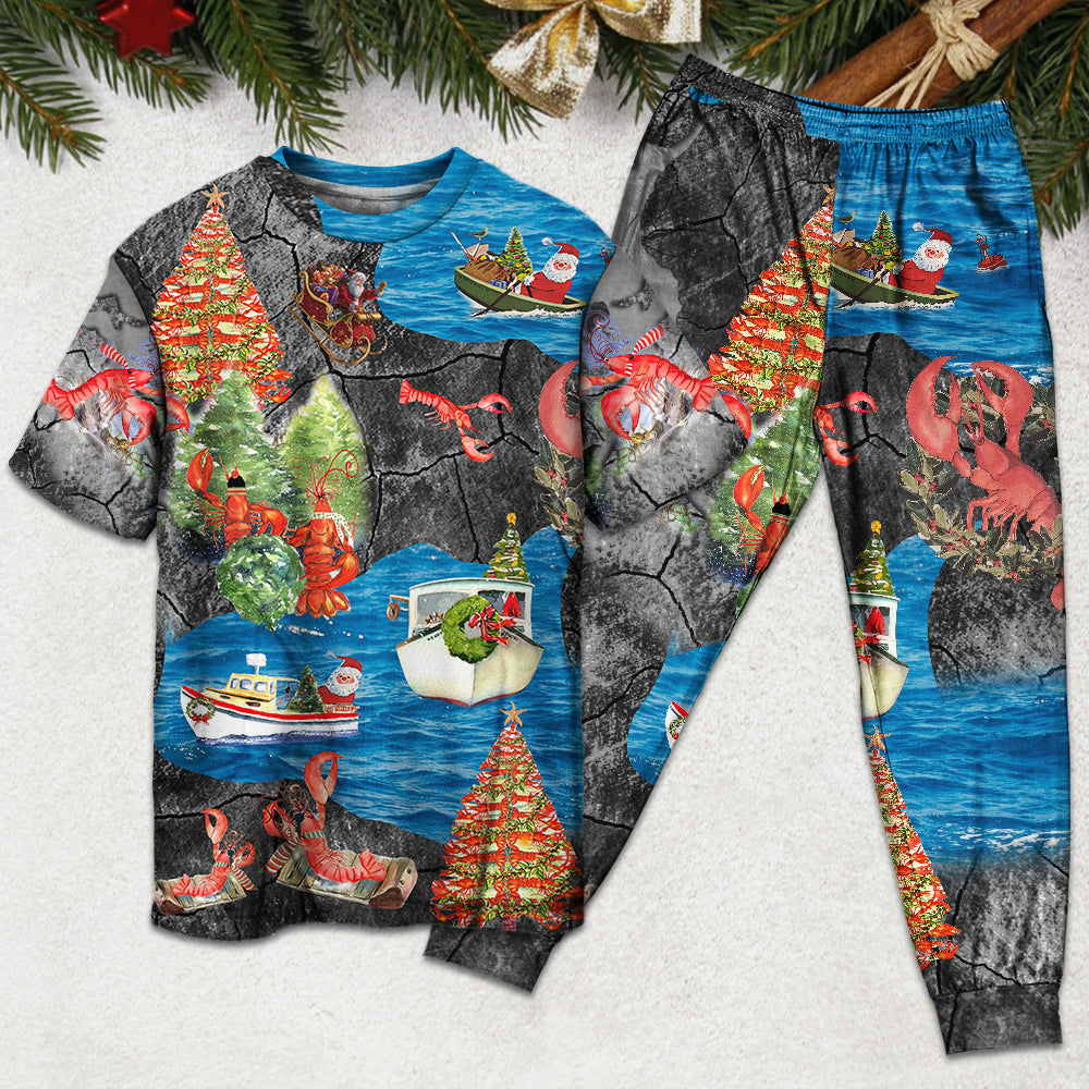 Christmas You Are My Lobster - Pajamas Short Sleeve - Owls Matrix LTD
