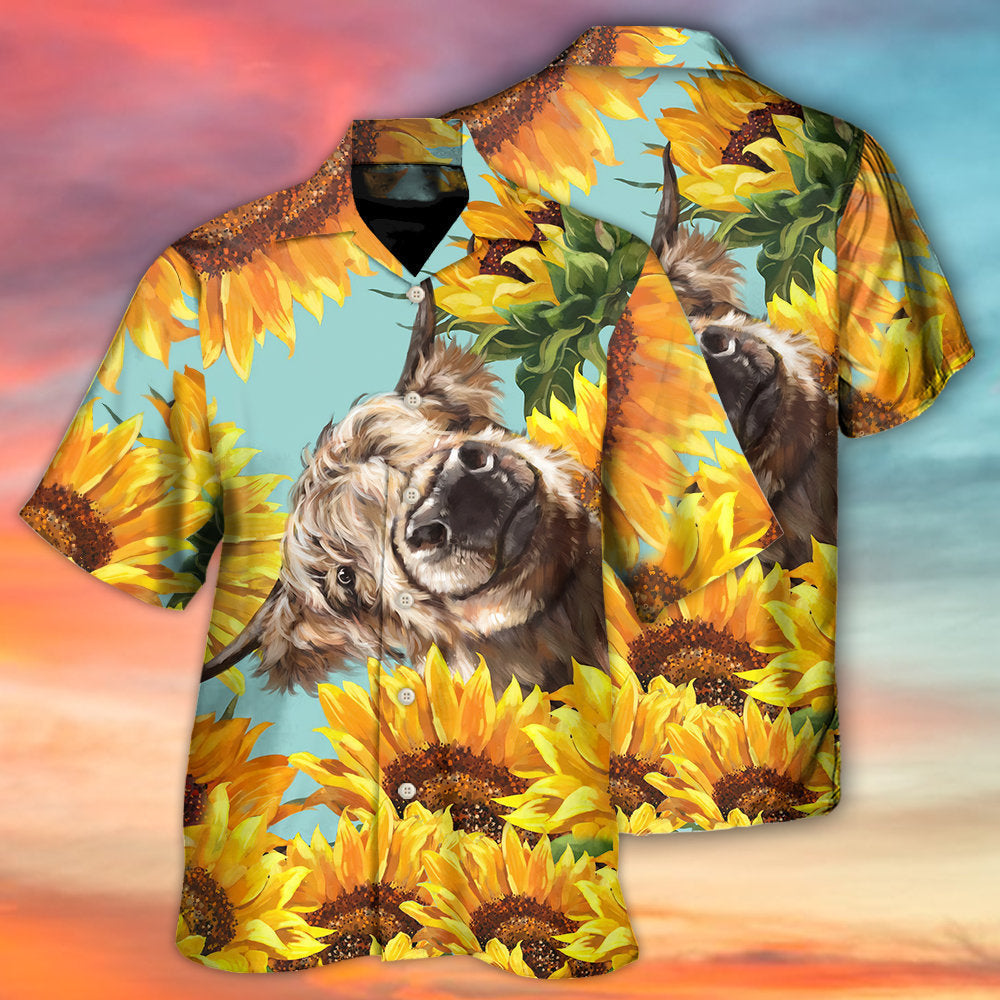 Happy Cow Sunflower Country Life – Hawaiian Shirt