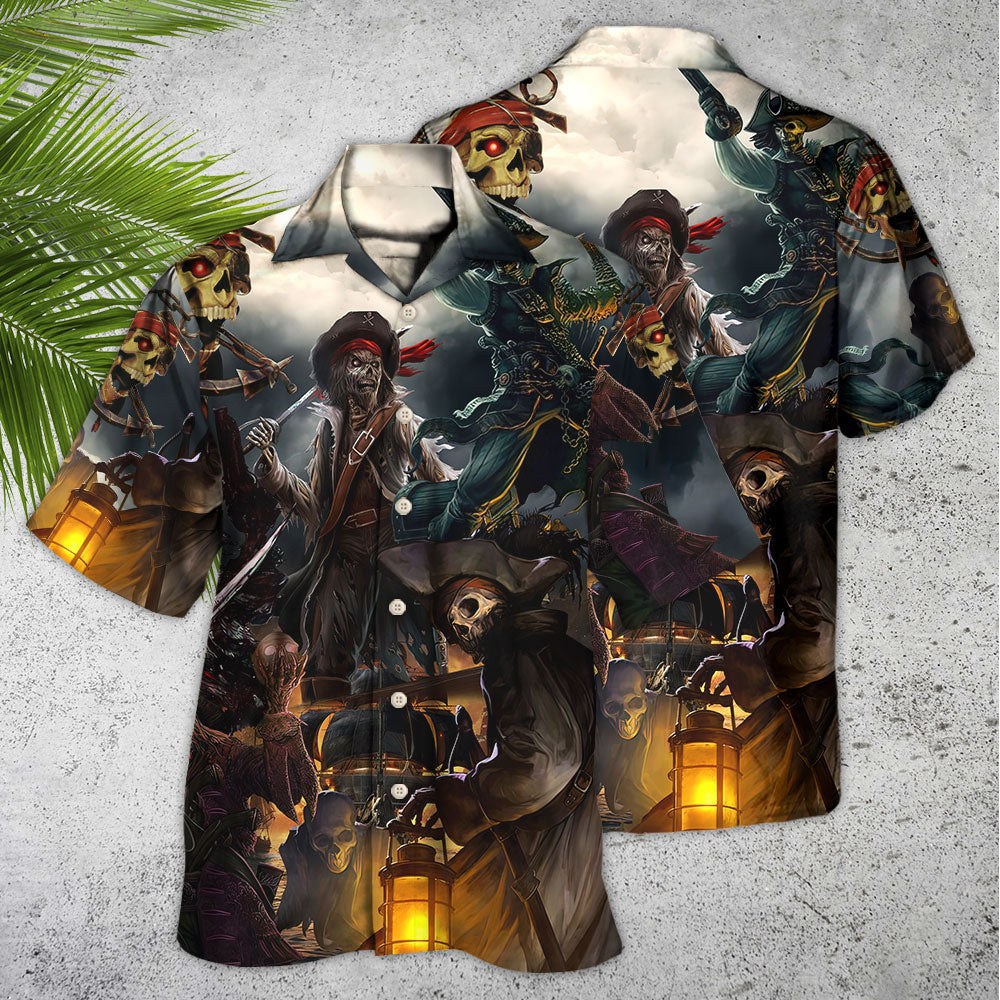 Fantasy Ghost Pirate Caribbean Art – Hawaiian Shirt