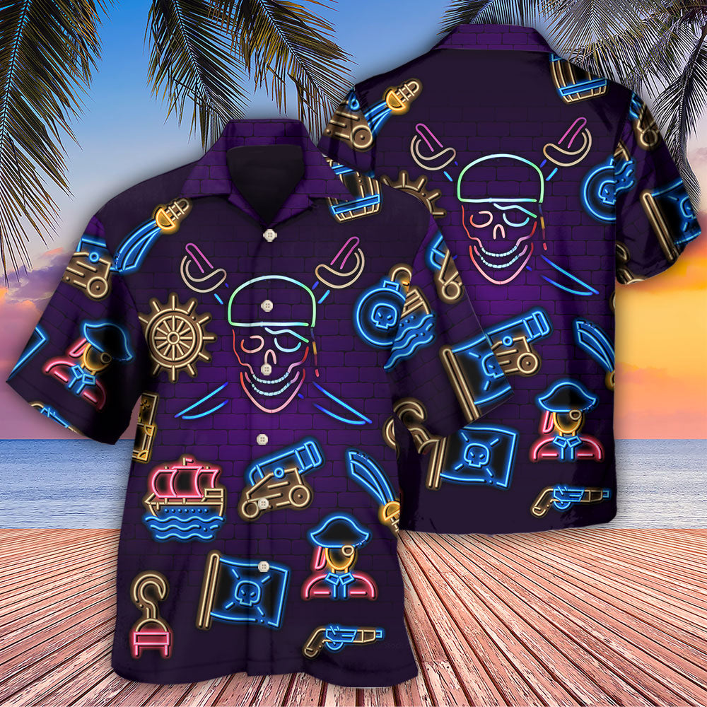 Pirate Neon Artistic Style – Hawaiian Shirt