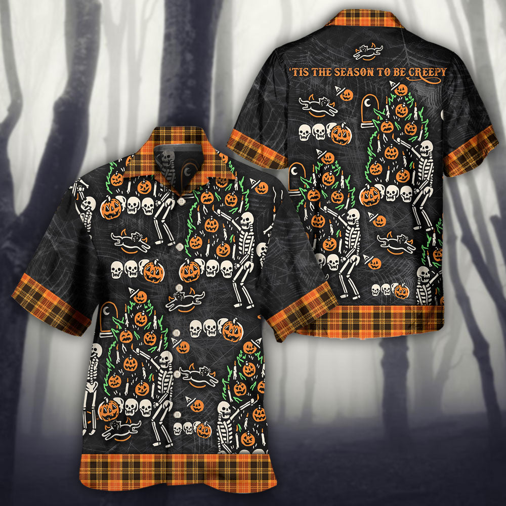 Halloween Skull Tis The Season – Hawaiian Shirt