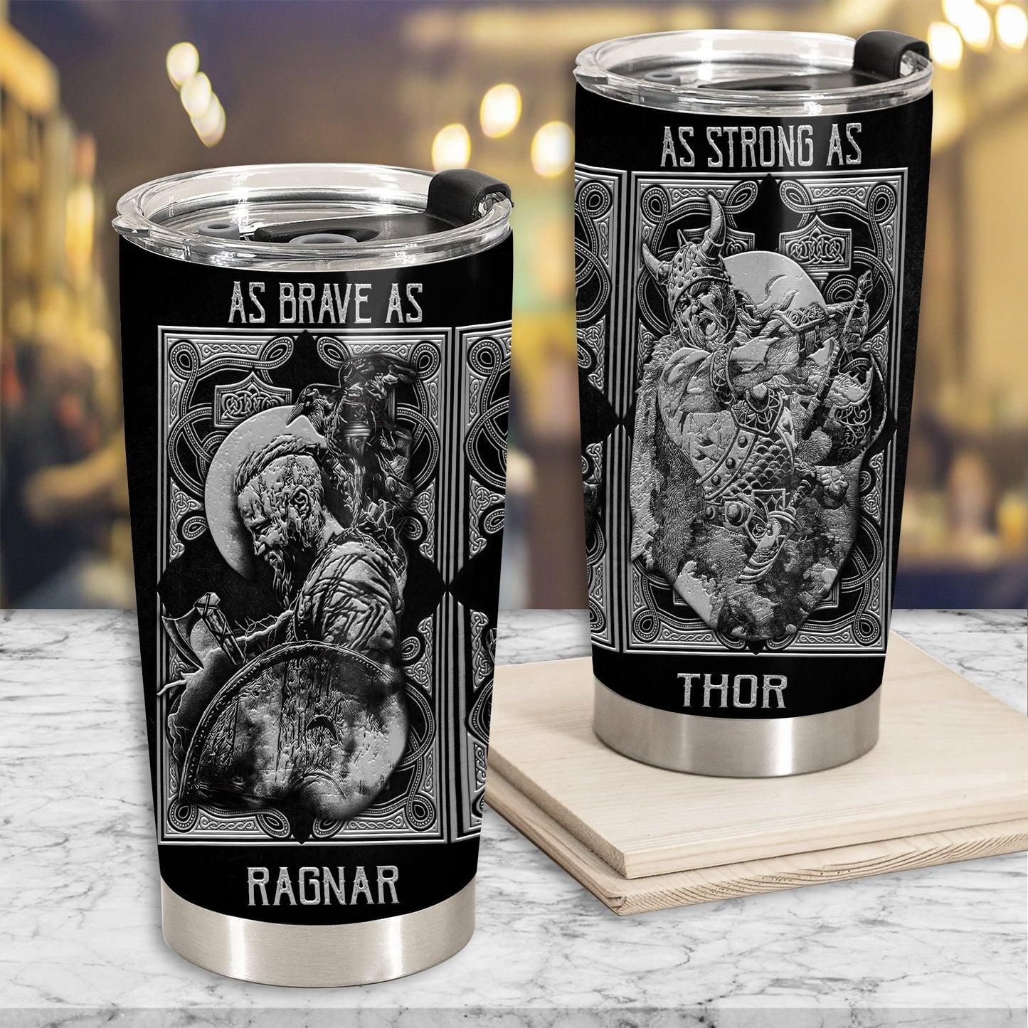 Viking Brave Norse Warrior 20 Oz Tumbler For Travel Gifts