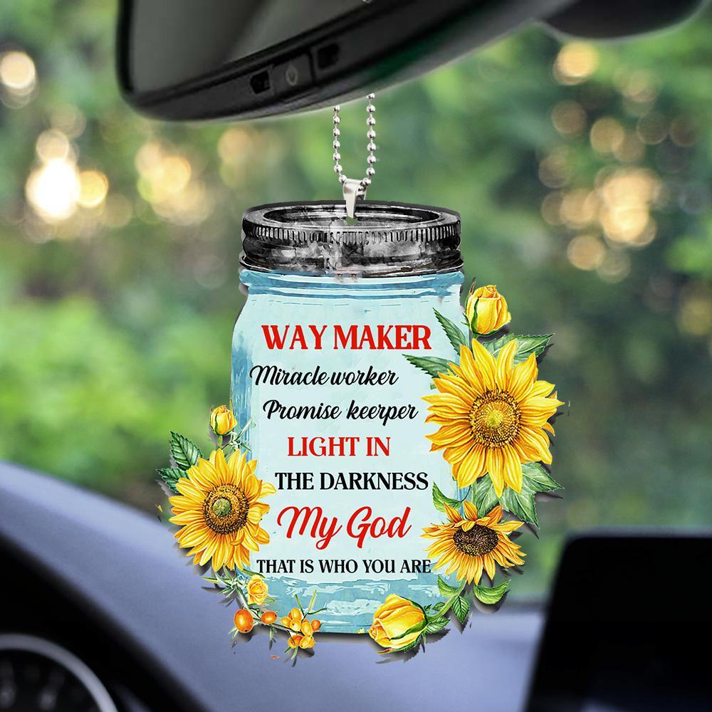 Sunflower Jar Faithful Path 20 Oz Tumbler For Travel Gifts