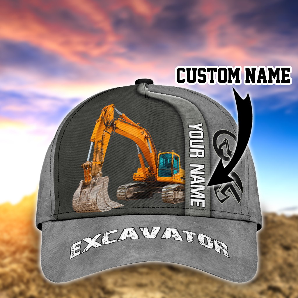 Excavator All Over Print – Classic Cap